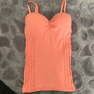 Coral Pink Padded Guess Top